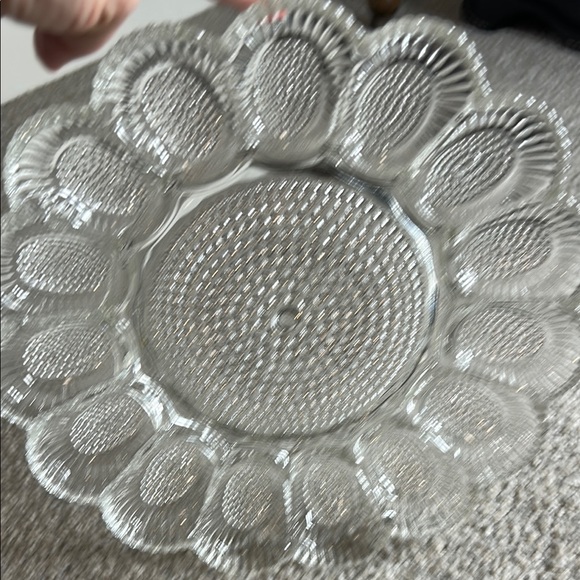 Vintage 1960 Indiana Glass Deviled Egg Tray - Picture 4 of 4